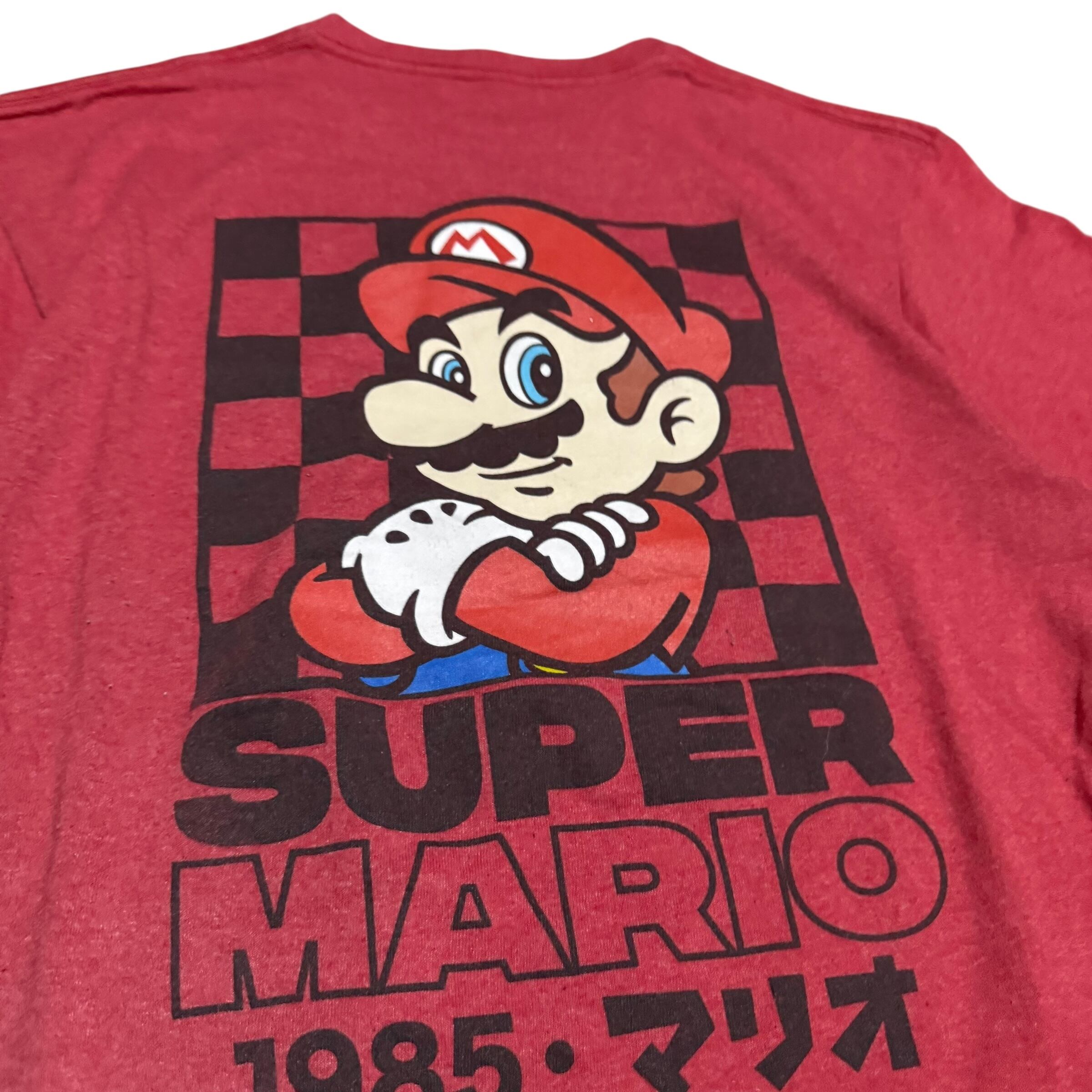 No732 日本メンズL Tシャツ 着丈 69 身幅54 企業 ゲーム マリオ】 | panda