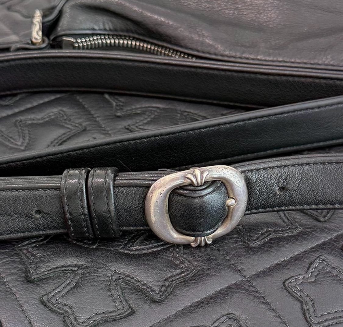 CHROME HEARTS クロムハーツ PERRY Leather Shoulder Bag ペリー