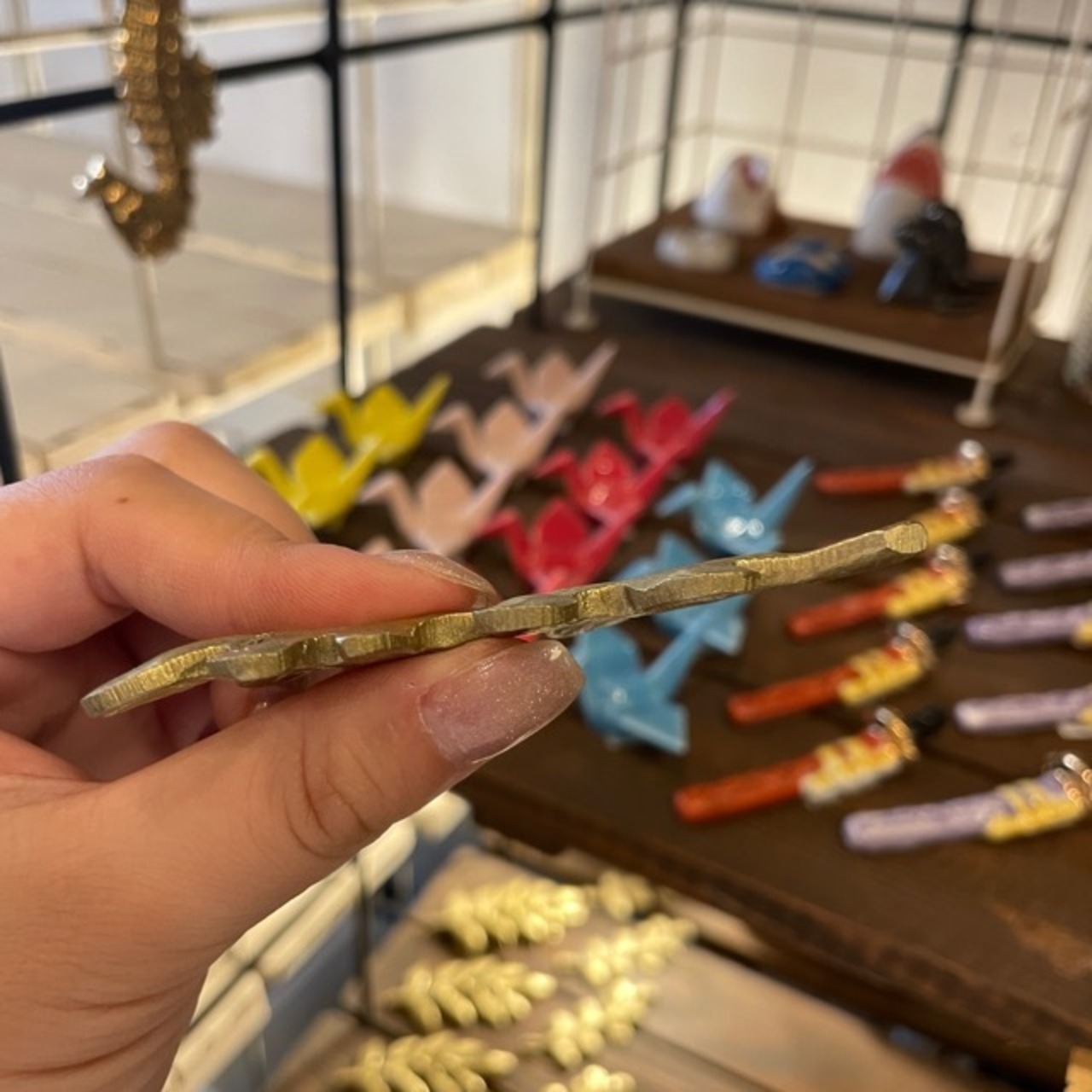 Aluminum Plant Chopstick Rest Oregano Gold / アルミプランツハシオキ オレガノゴールド 箸置き 植物 ゴールド エレガント 上品 かわいい ギフト プレゼント キッチン雑貨