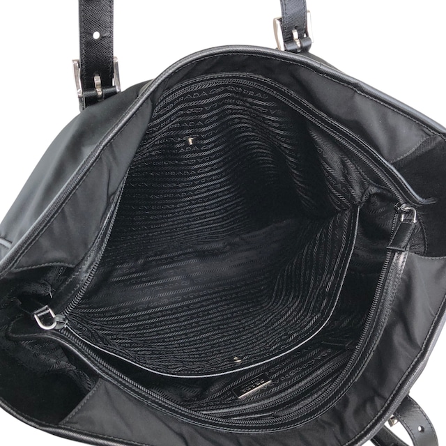 PRADA プラダ トートバッグ ブラック トライアングルロゴ ナイロン A4 vintage ヴィンテージ オールド ivus2k