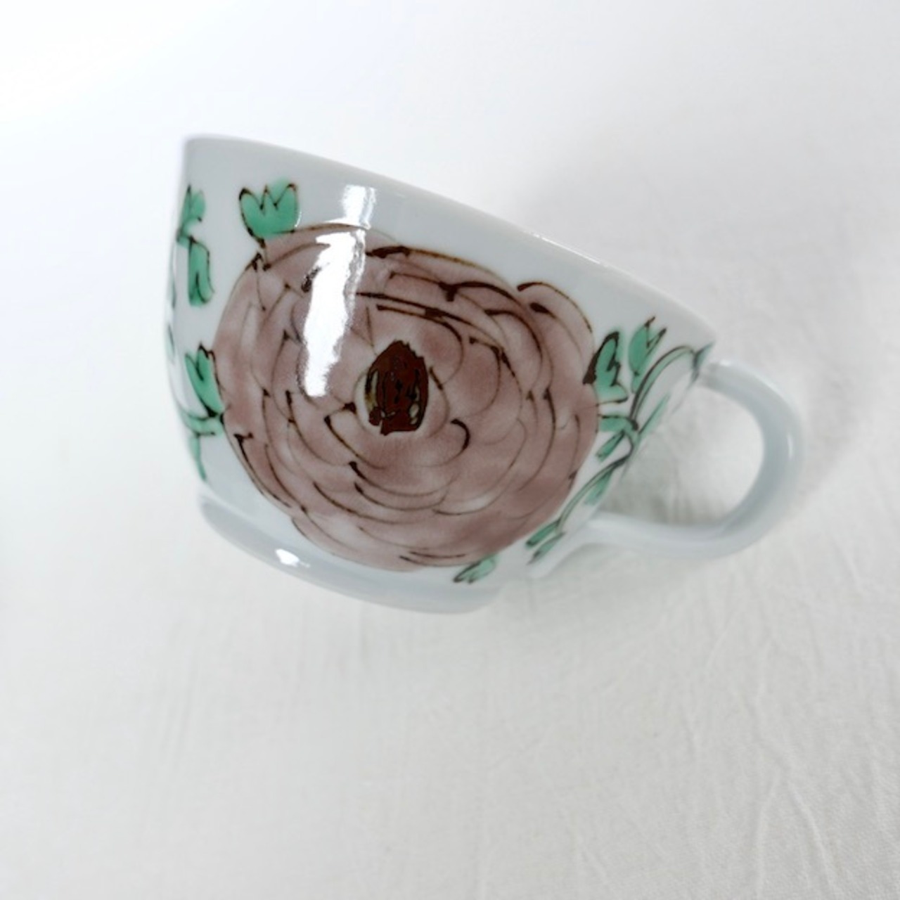 村田菜穂美作　丸型スープマグ　「ラナンキュラス」［2104130000843］