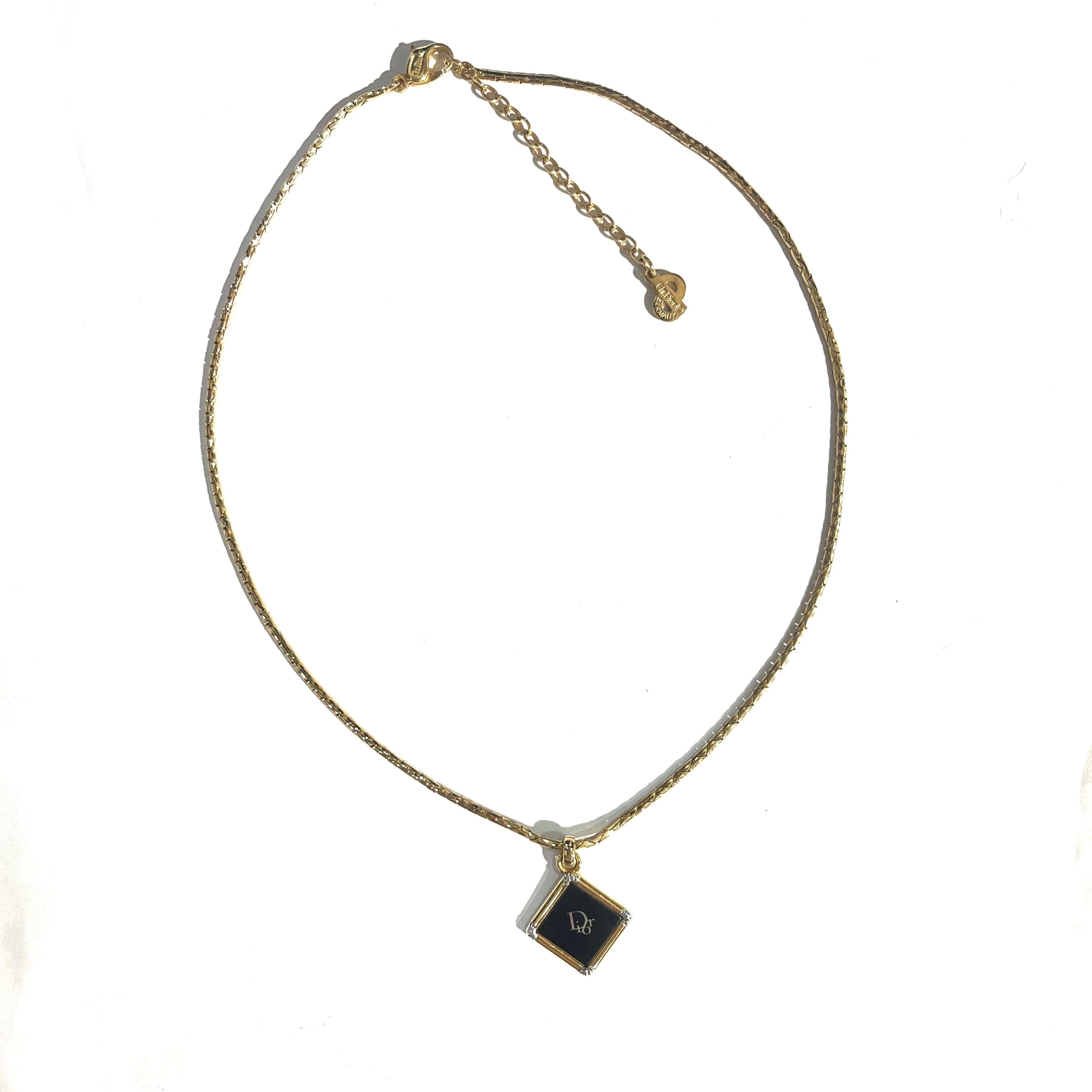 ✨未使用タグ付き✨Christian Dior ♡ Vintage ♡ Christian Dior クリスチャン ディオール ブランドロゴ ドッグタグ