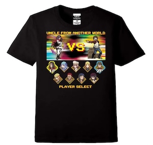異世界おじさん Fighting Game Tシャツ -BLACK- / GAMES GLORIOUS