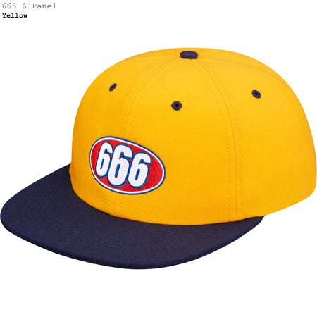 Supreme 666 6-Panel Cap 【Yellow】 | 310cordelia powered by BASE
