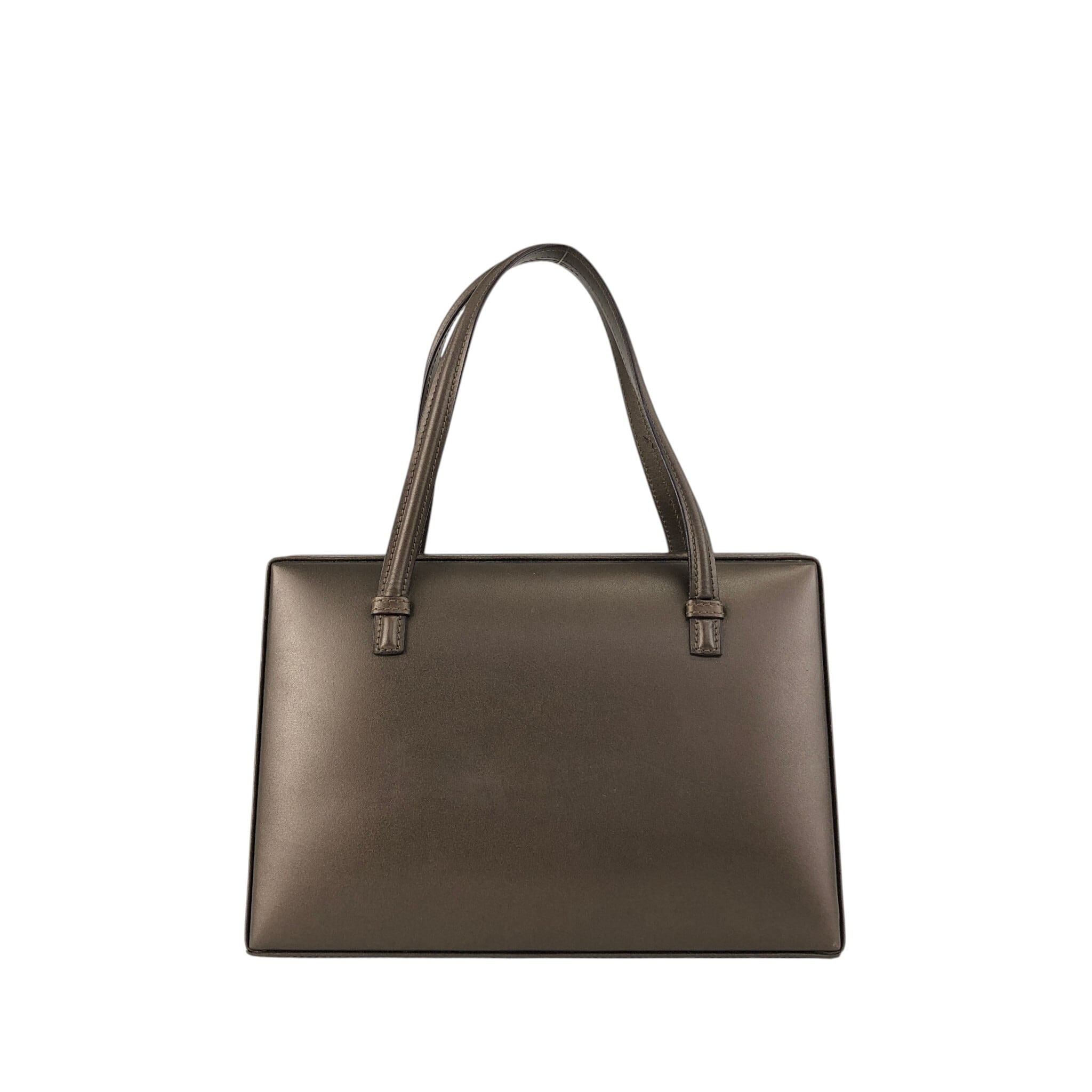 LOEWE ロエベ トートバッグ ブラウン ロゴ レザー vintage