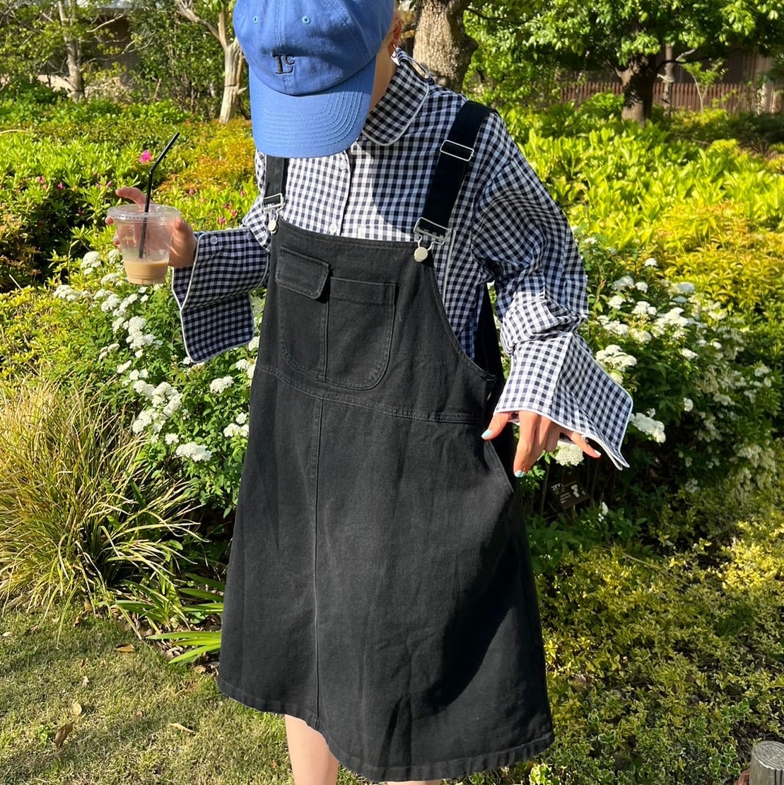 カラーオーバーオールスカート_LN02120