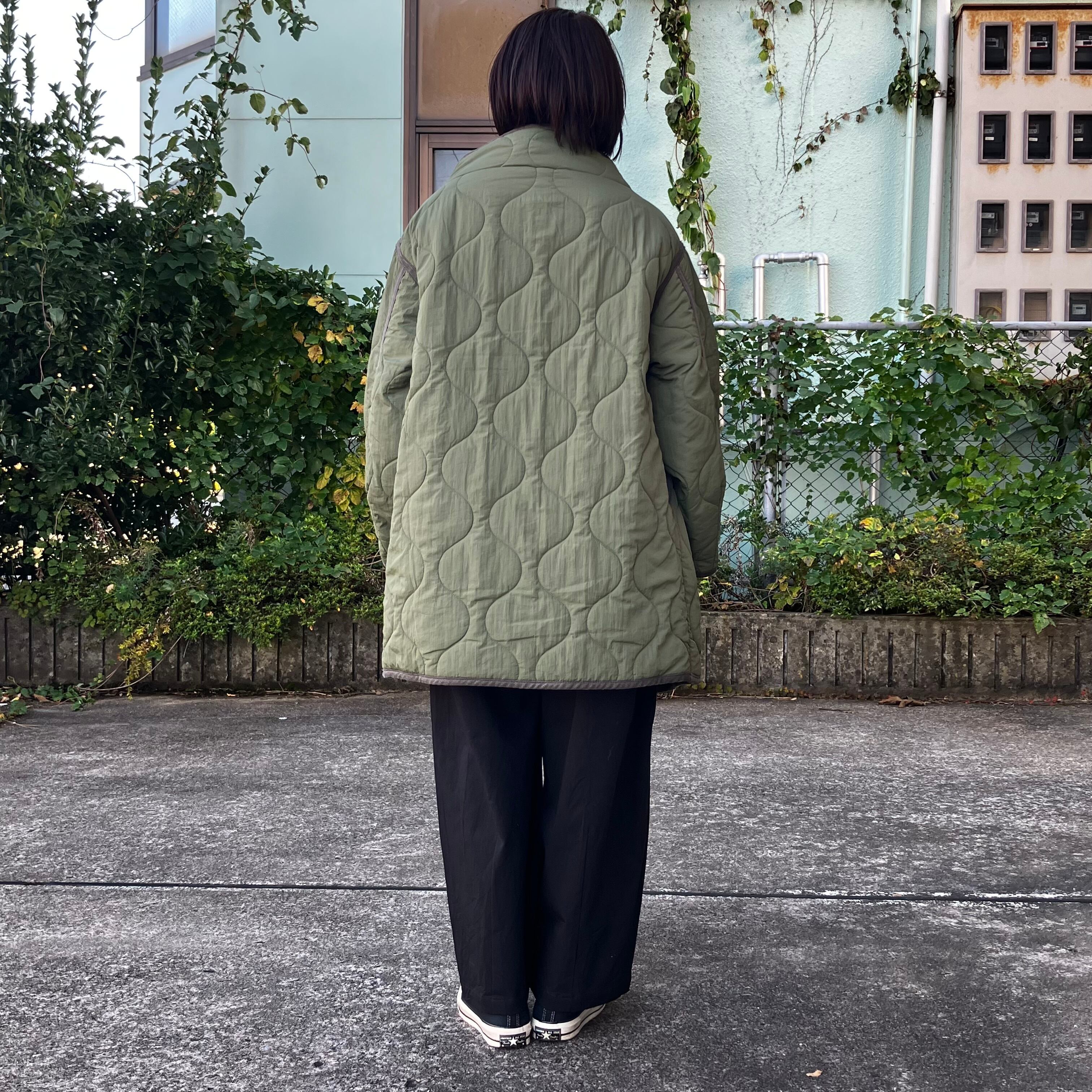 KHA:KI/MIL23FJK3208/MIL QUILT MOCK NECK COAT(KHAKI) | QREEQ powered by BASE