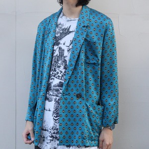 90's All pattern silk jacket.