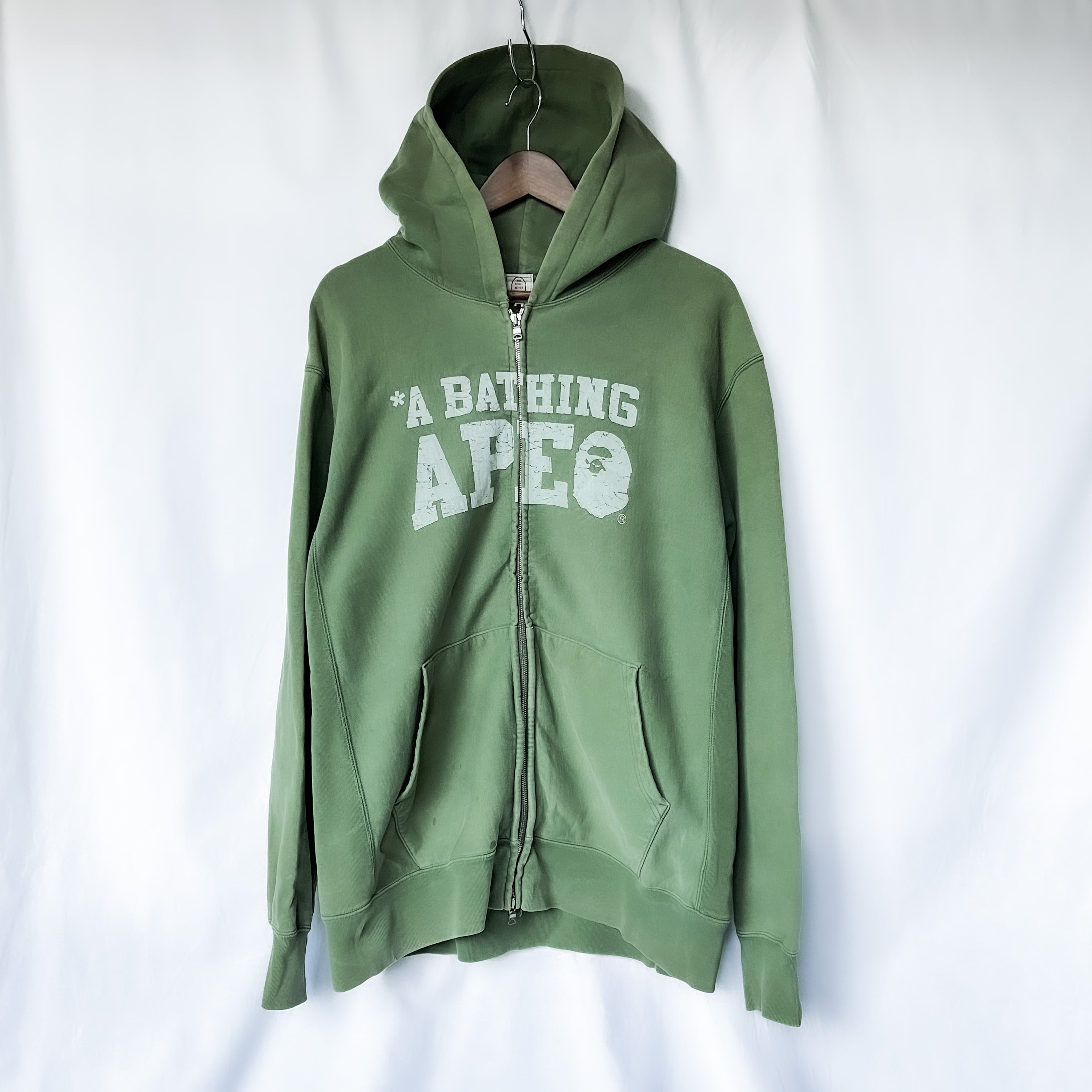 初期 a bathing ape double zip hoodie アベイシングエイプ ダブル