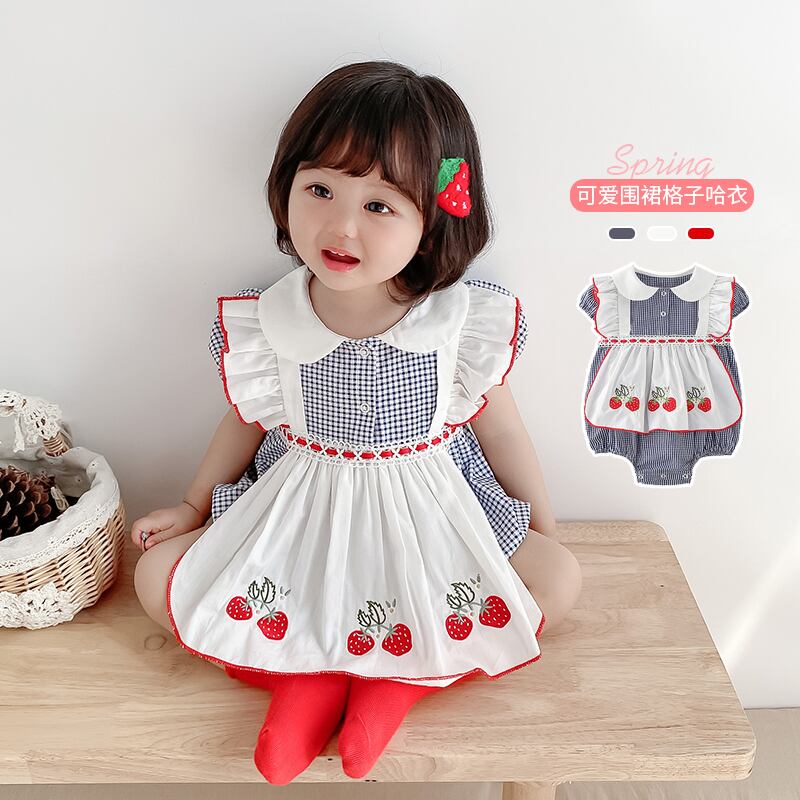 サマートライアングルロンパース オールインワン 夏物 超面白いベビーショップ36697490399