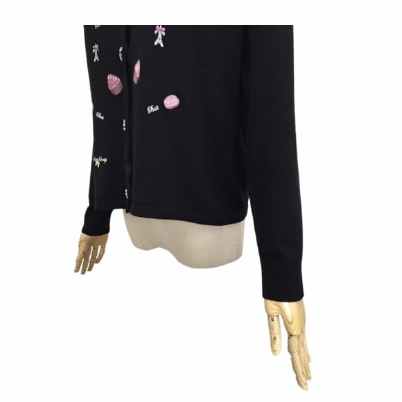 スーパービューティー カーディガン スイーツ エッフェル塔刺しゅう