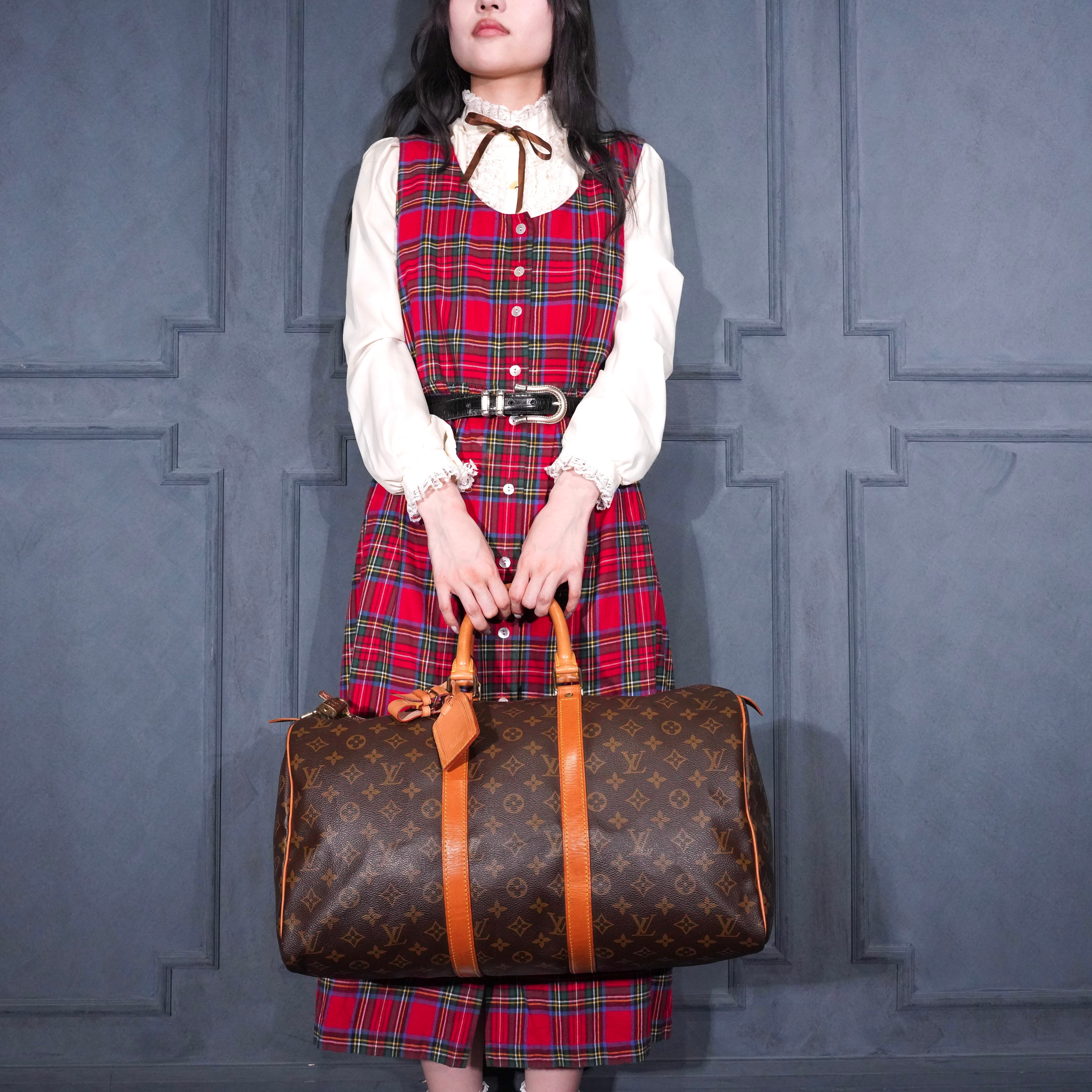K*i様 LOUIS VUITTON ボストンバッグ LOUIS VUITTON M41418 VI8902 MONOGRAM PATTERNED BOSTON BAG MADE IN
