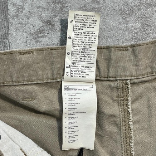 10s ブラウン カーゴパンツ Carhartt B342 DES 32×34 詳細写真12