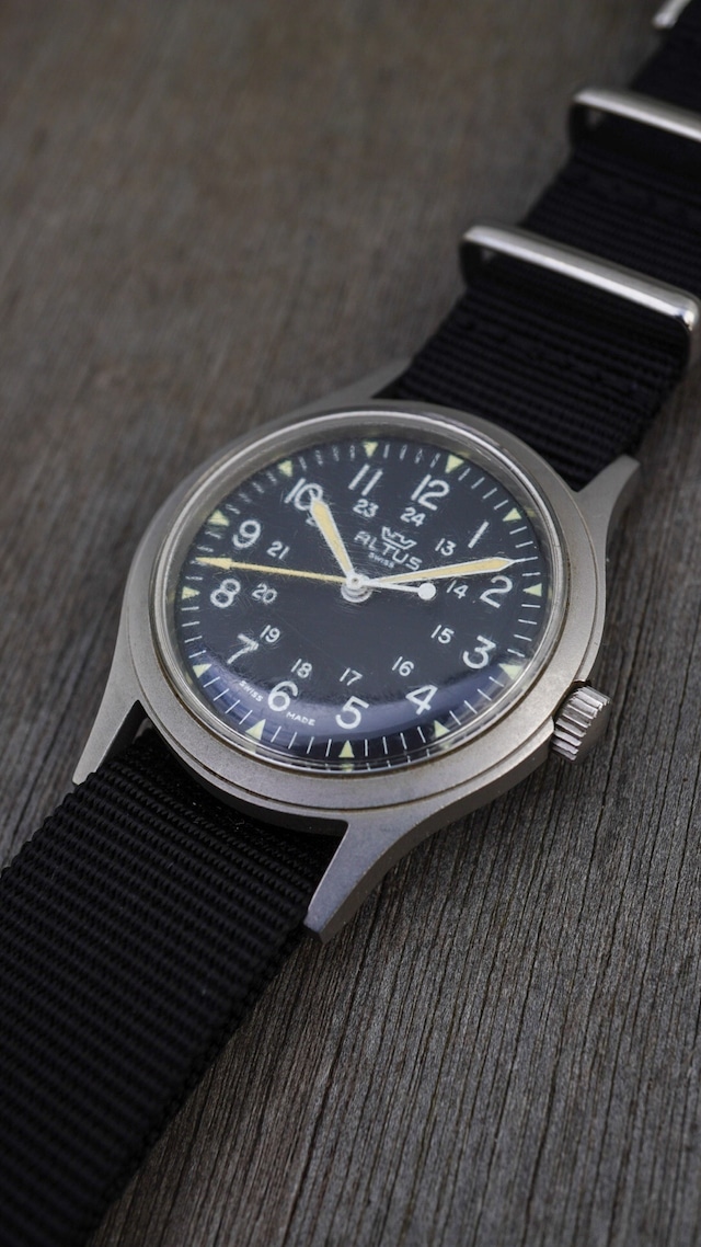 【1986】GLYCINE グリシン 米軍(アメリカ軍) ALTUS アルタス 《U.S. Army 軍用時計 実物 ミリタリーウォッチ ヴィンテージ》