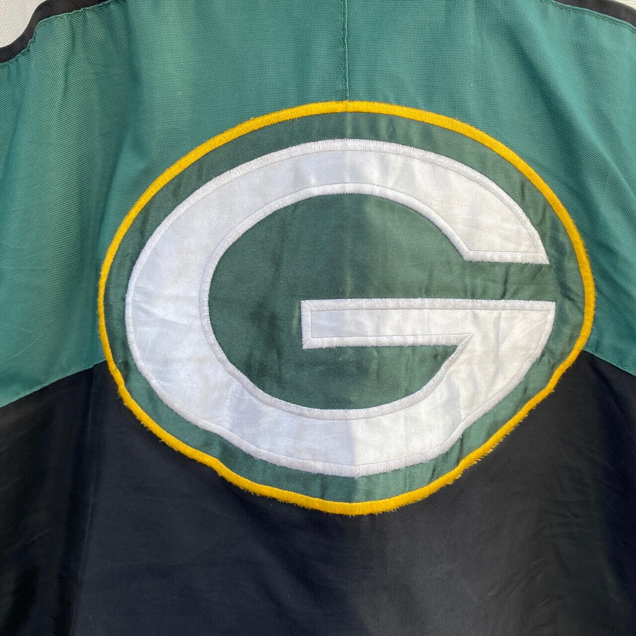 未使用 タグ付】NFL☆グリーンベイパッカーズスタジャン 刺繍 中綿入 