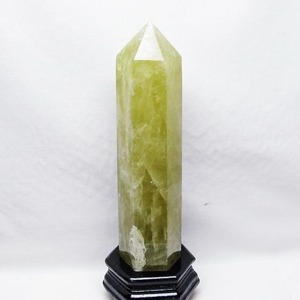 2Kg シトリン 六角柱 シトリンクォーツ ポイント 台座付属 一点物 152-4136