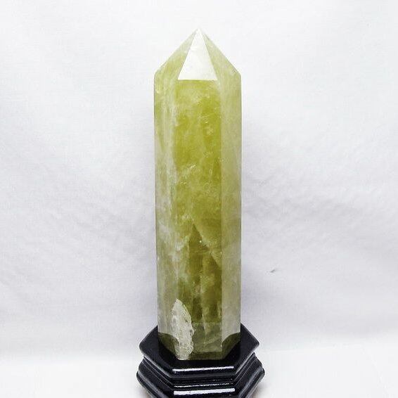 2Kg シトリン 六角柱 シトリンクォーツ ポイント 台座付属 一点物 152-4136