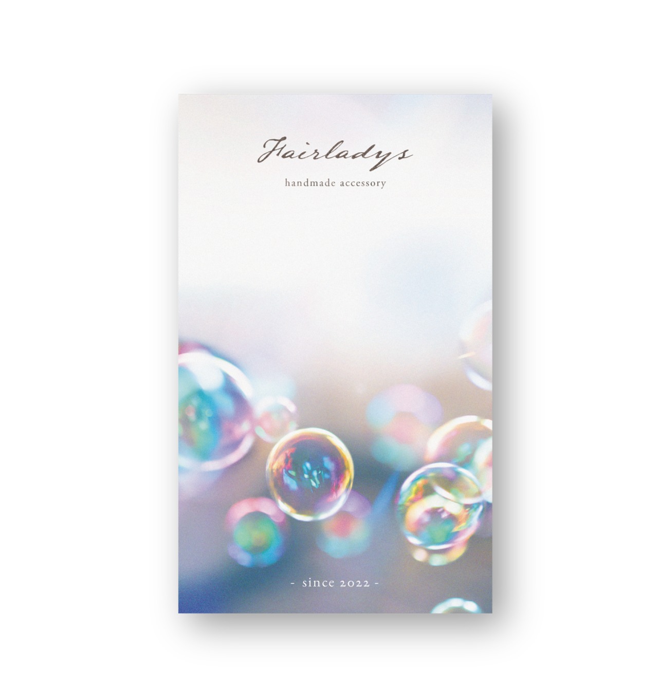 シャボン玉デザイン｜ アクセサリー台紙 ｜ cd_00297_N