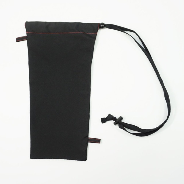 レインポケット雫　折　無地　日本の職人手作り　ブラック　折傘袋　STH5E