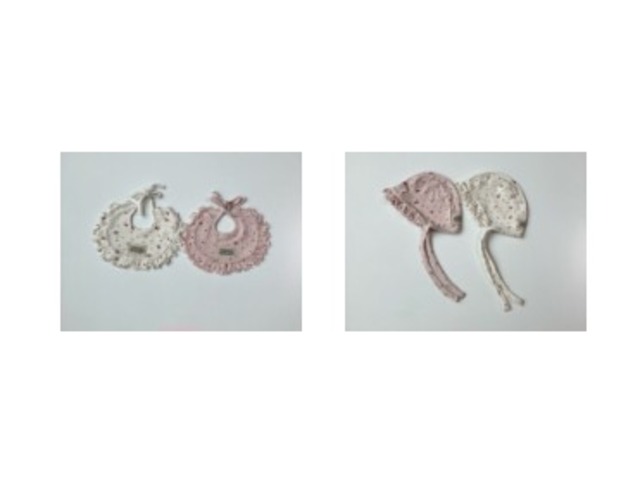 brodyjane［取寄］flower eyelet bib, bonnet 26summer