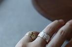 ami. 編  ring   wide   / 14KGP （金メッキ）