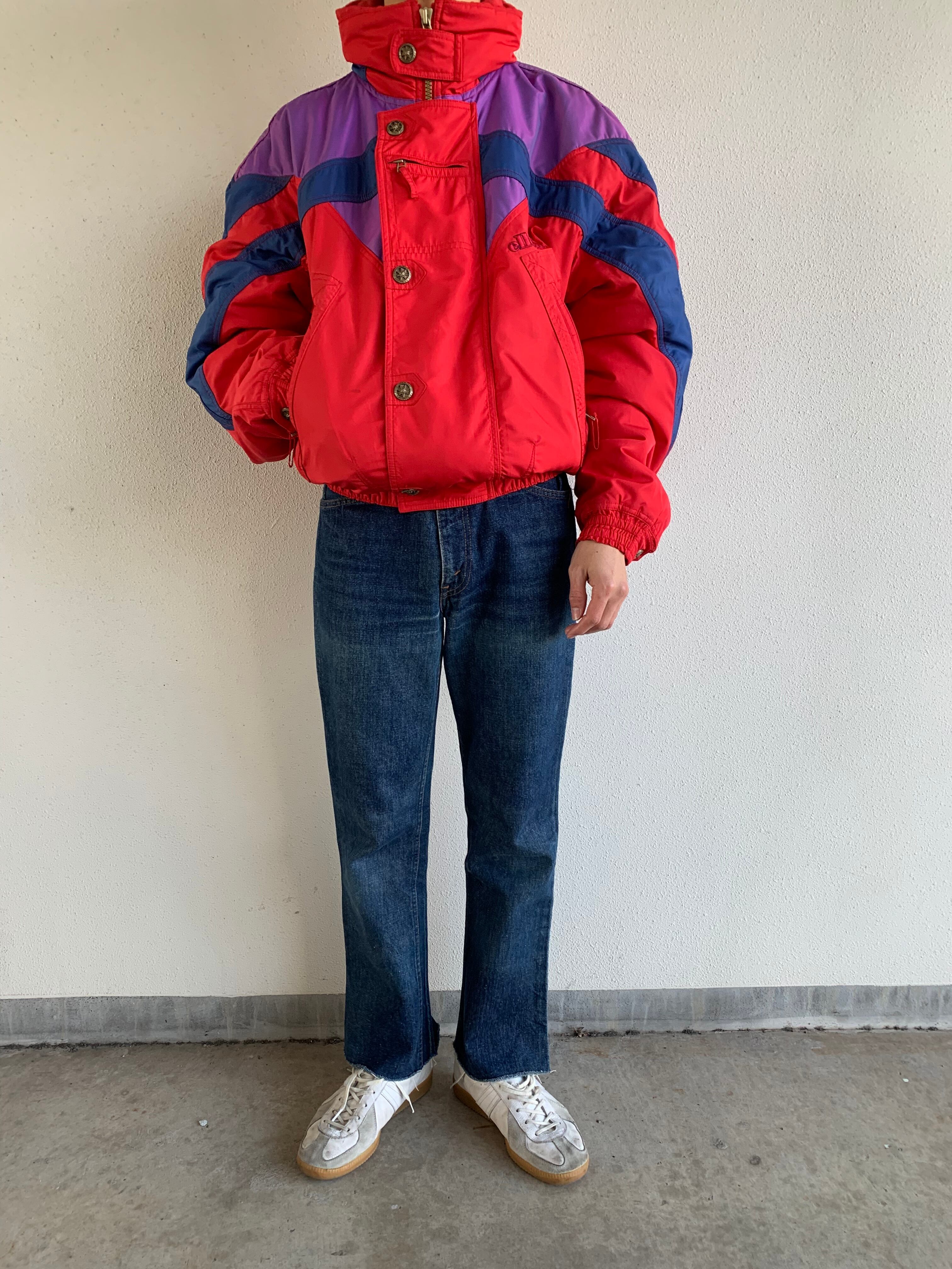EURO ellesse ski jacket thermore red ユーロ エレッセ スキー