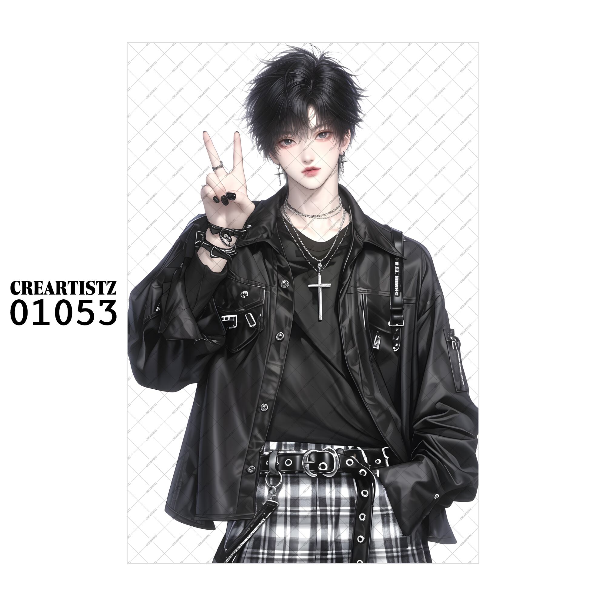 01053 ボーイ クール オリジナル ペーパー/ステッカー 4枚セット CREARTISTZ