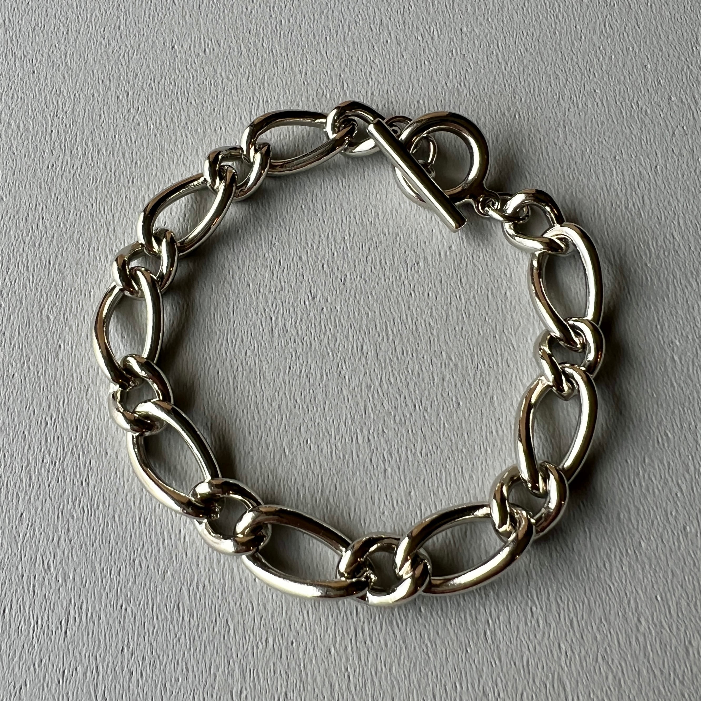 OVER THE DAY TOKYO | BRASS OVAL CHAIN TOGGLE BRACELET | オーバザ