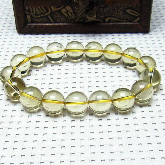 ミルキークォーツ イエロー ブレスレット 12mm [M便 1/10] 111-1719