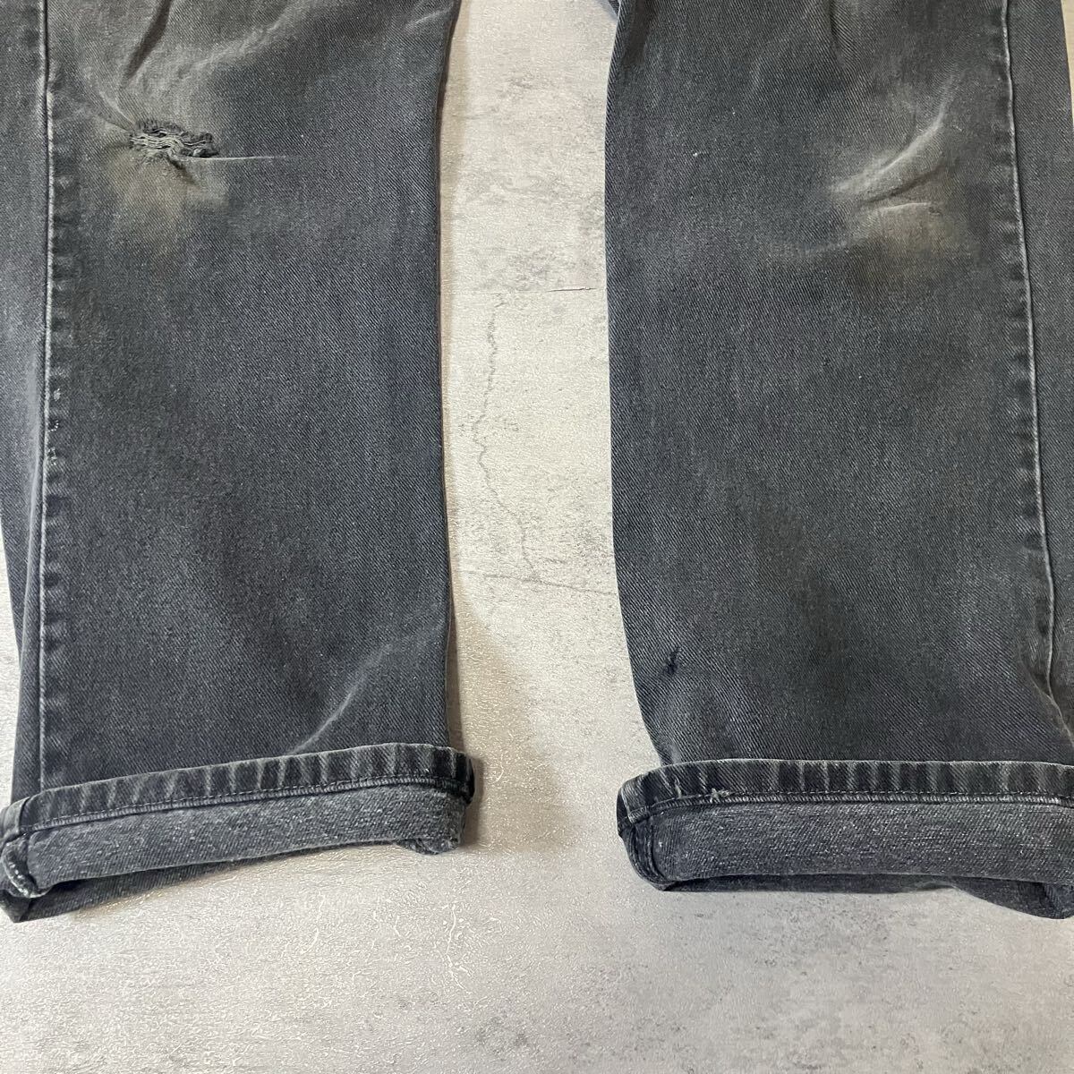 00s Levi's 505 ブラックデニム カナダ製 フェード W34 L30 リーバイス