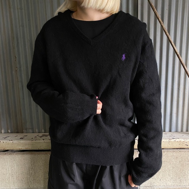 POLO Ralph Lauren ポロ ラルフローレン ウールニットセーター メンズL 