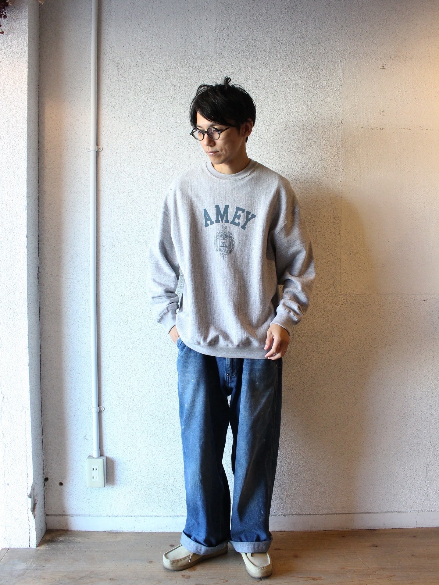 Americana A.M.E.Y トレーナー・スウェットセット Americana（アメリカーナ） / 「AMEY」クルースウェット メンズ対応