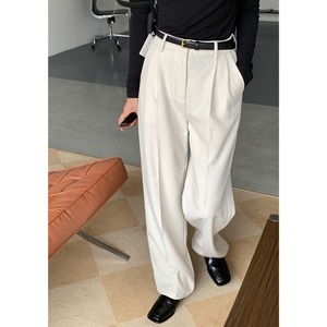 ハイウエストクラシックレッグストレートパンツ　R00566