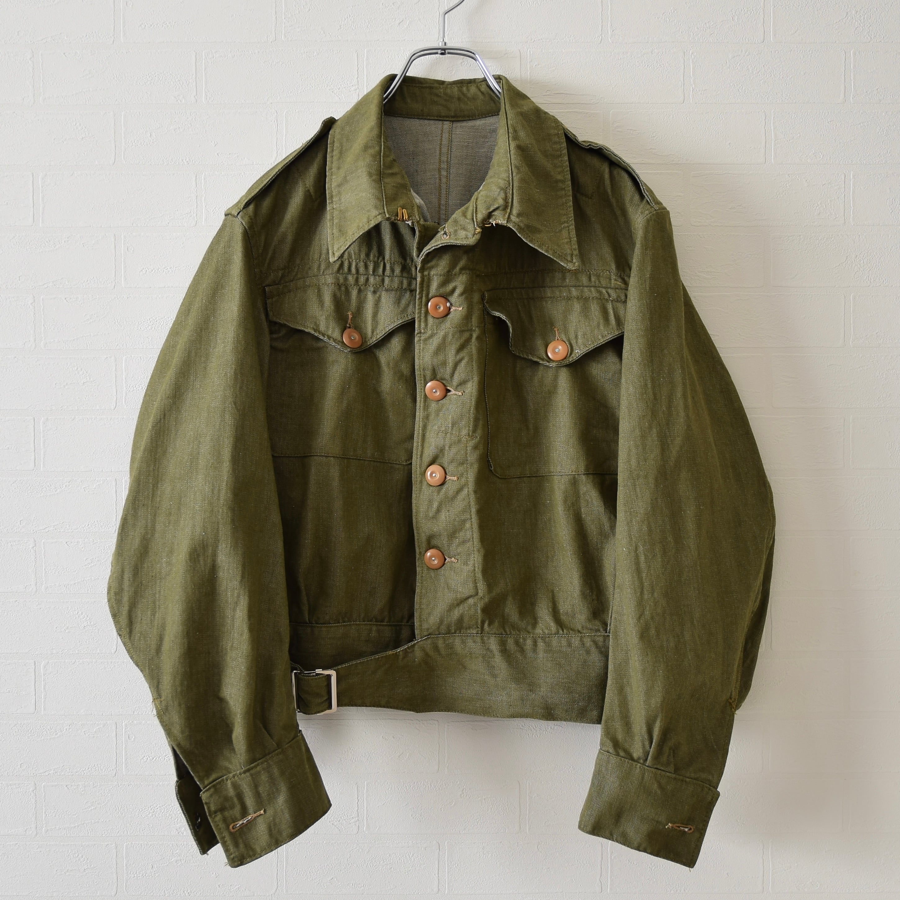 80s Euro Vintage French Herringbone Work Jacket Remake / ユーロ