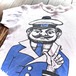 For  Ladies ♡ 70's PERU Made  〝CAPTAIN〟INK Print T-Shirt / Size Ladies  MEDIUM