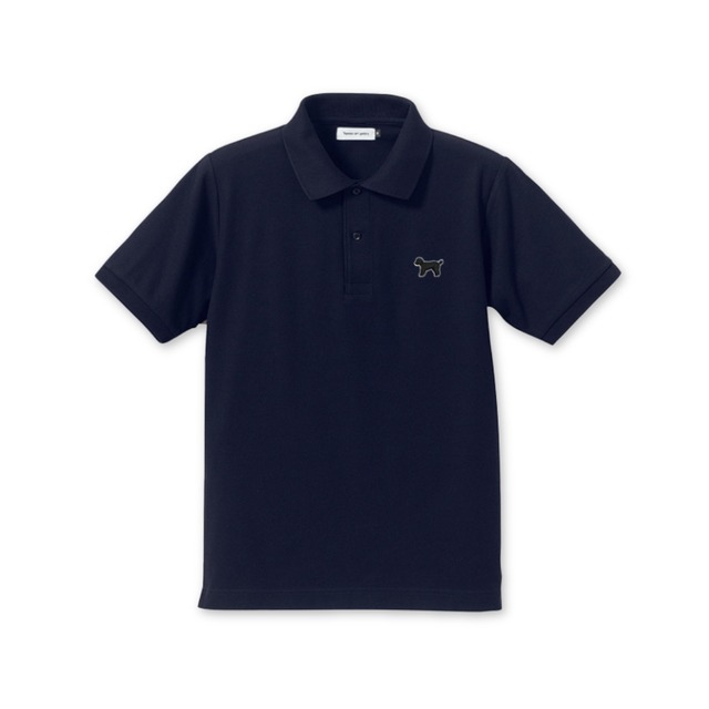 sideways logo polo shirt:Navy