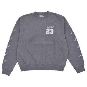 【OFF-WHITE】23 LOGO SKATE CREWNECK(GREY/WHITE)