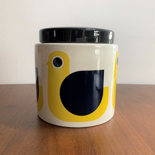 オーラ・カイリー　レトロな鳥デザイン 陶器のジャー / Orla Kiely Hen Storage Jar