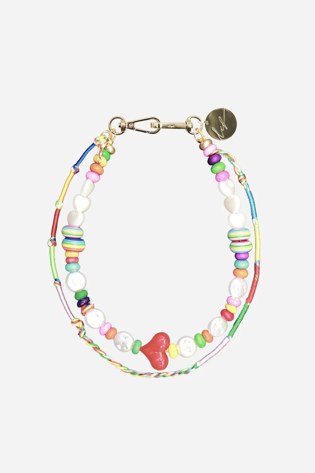 【 POCA PERLE ポカパール】40cm ラコックフランセーズ フランス製 ハンドメイド スマホストラップ ネックレス La Coque Francaise