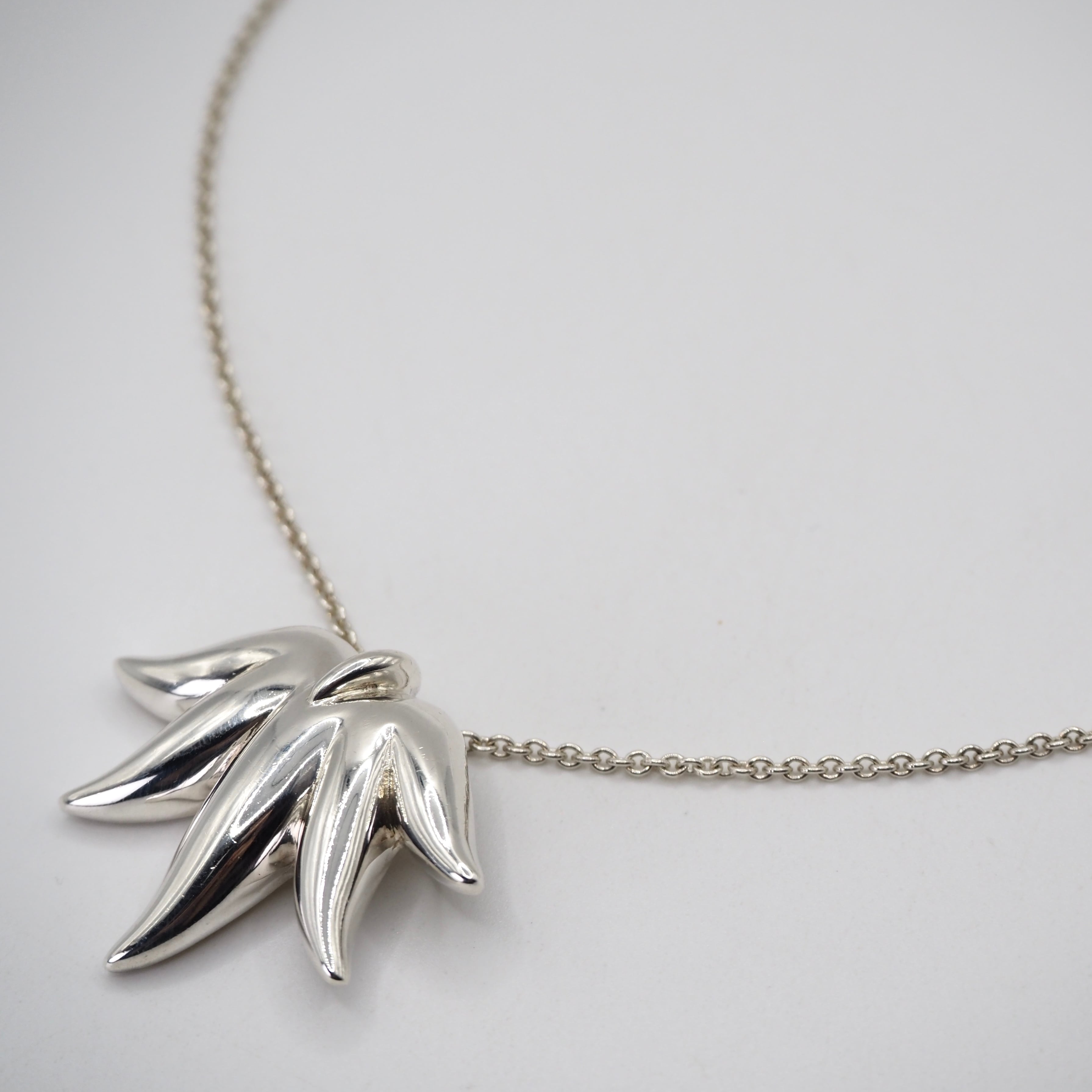 翼*様 Tiffany & Co. 925 シルバー ネックレス Tiffany&Co. ヴィンテージ リーフ ネックレス シルバー925