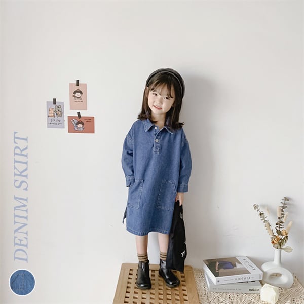 【BABY&KIDS】お洒落デニムワンピース