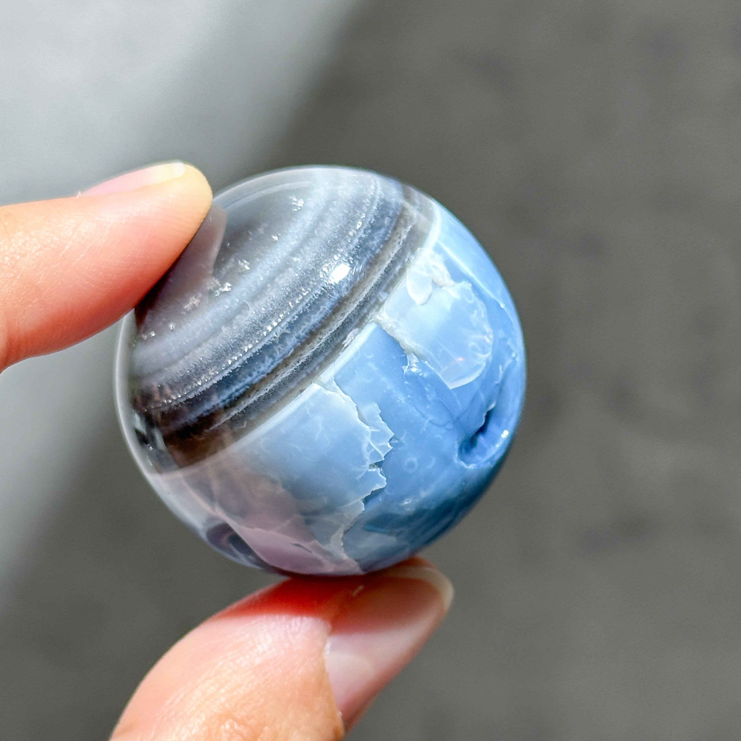 ブルーオパール スフィア22◇ Blue Opal ◇ 天然石・鉱物