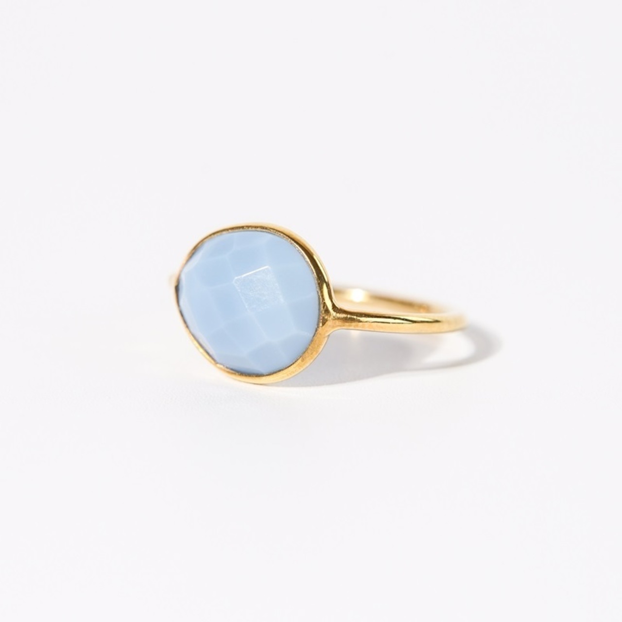 【14号】オーウィーブルーオパール リング