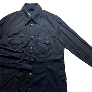 VERSACE JEANS COUTURE black western shirt