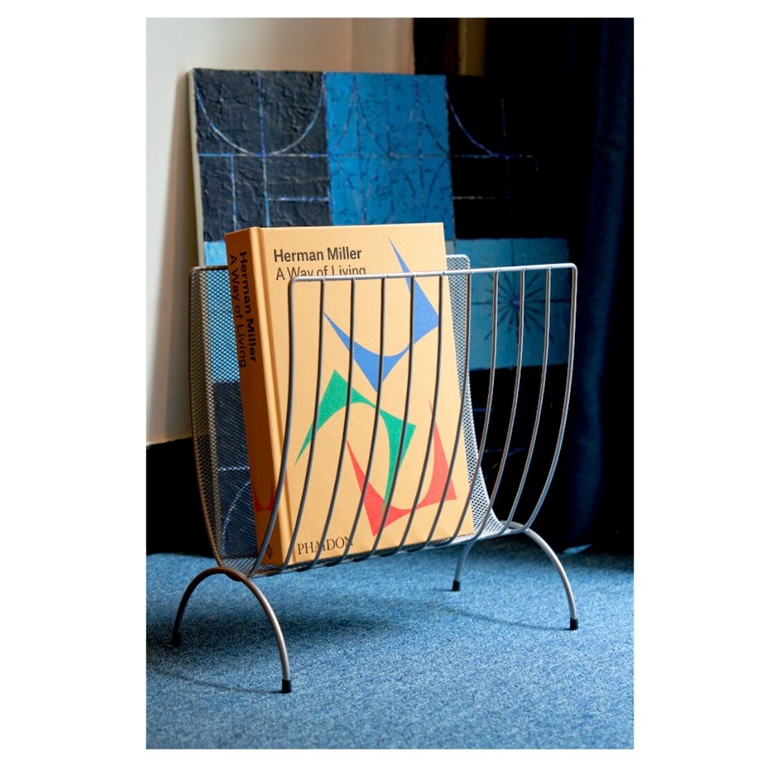 mesh magazine rack / メッシュ マガジンラック シルバー スチール LP