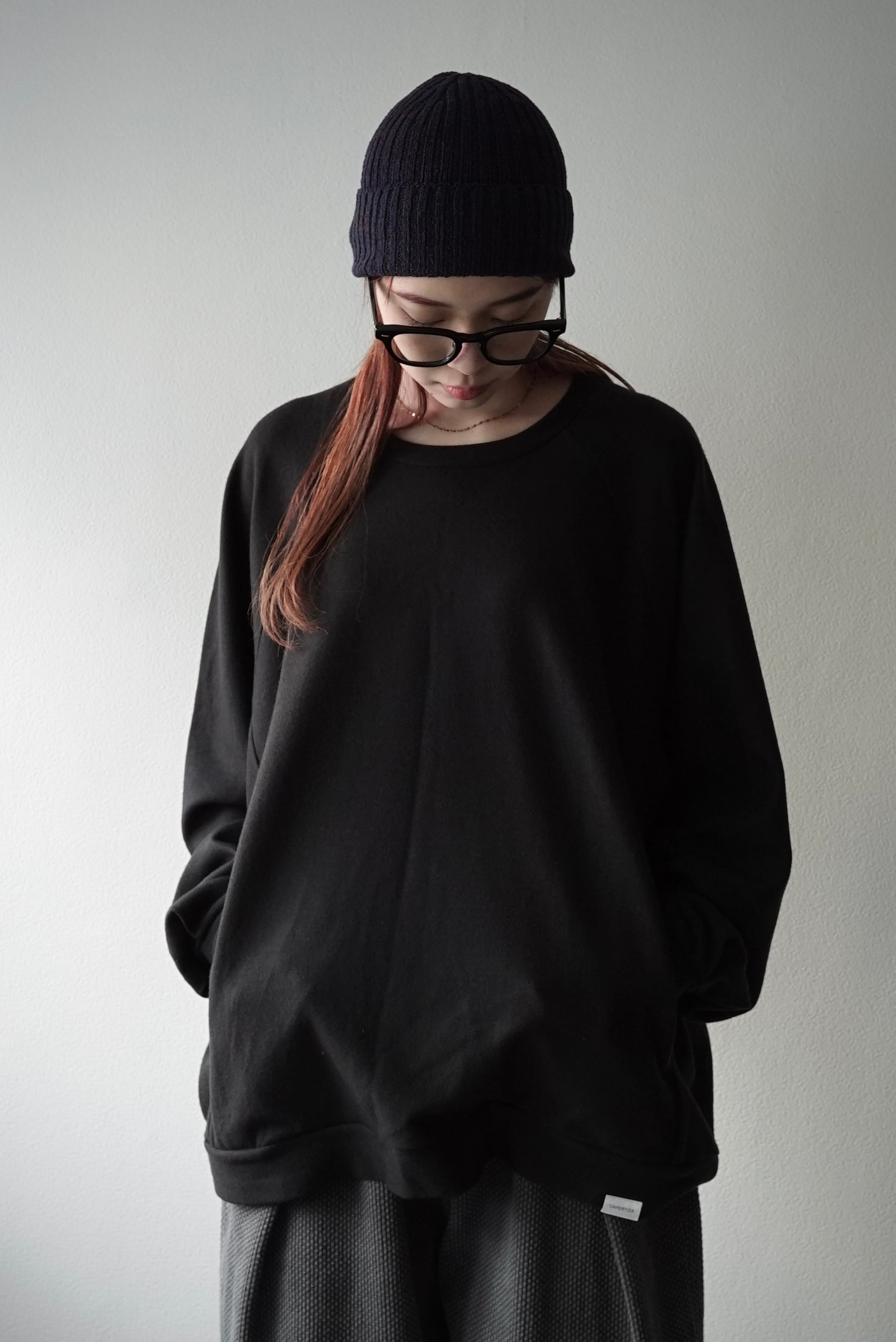 Super140s Washable Wool MW_Jersey / Wool Sweat ver2025 (BLACK