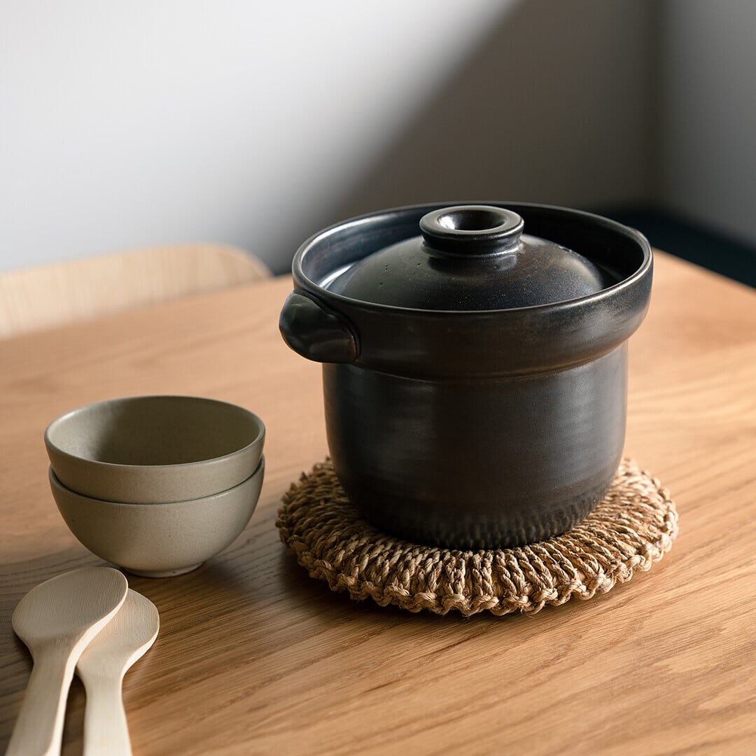 いっぺん食べとくれ (信楽焼/ 日本製) ごはん土鍋