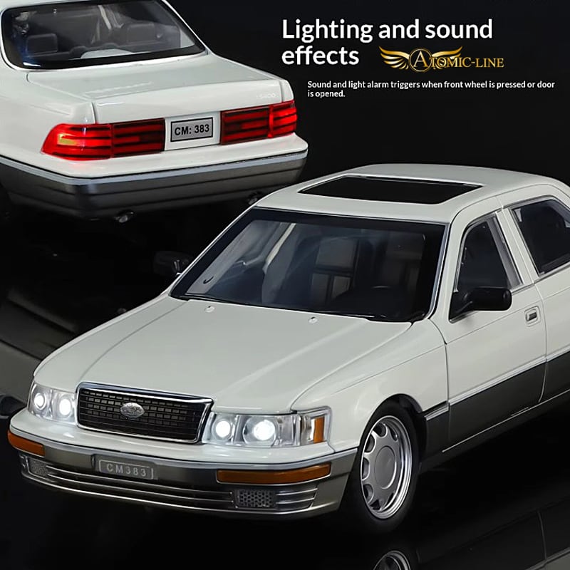 レクサス LS400 セルシオ 1/24 ミニカー 全3色 ライト点灯 エンジン
