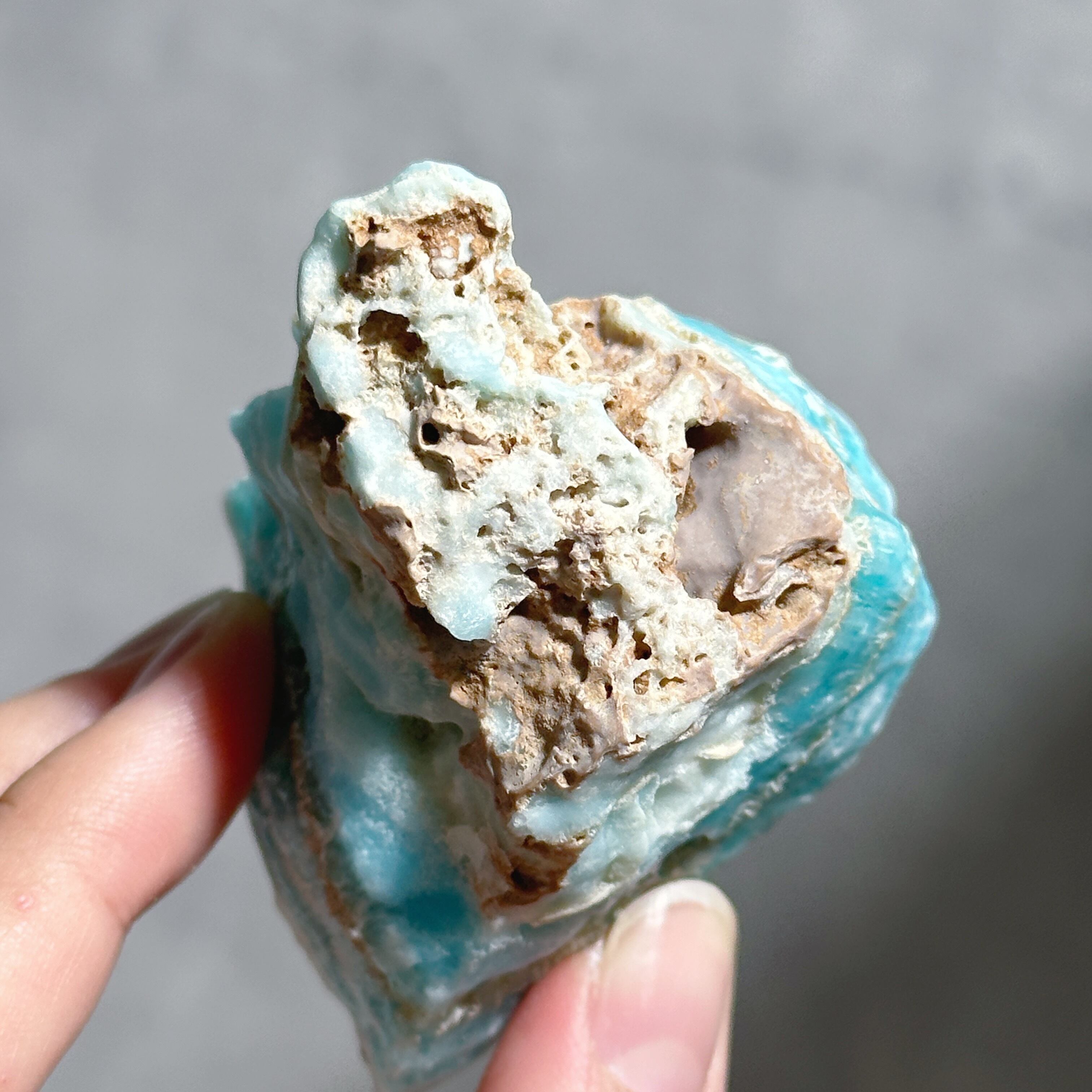 ブルーアラゴナイト 原石24◇Blue Aragonite◇天然石・鉱物