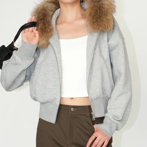 Fur Hoodies Sweatshirt Jacket 125005
